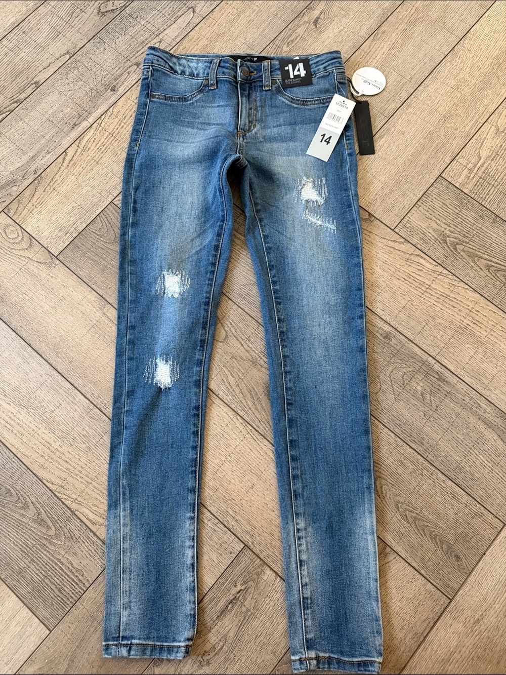 Joe's Jeans Girl’s Light Blue Distressed Skinny Jeans
